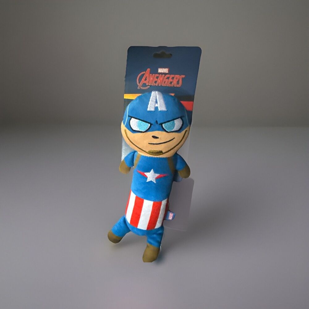 Marvel Avengers Captain America Plush Dog Toy With Squeaker Inside - Picture 1 of 1